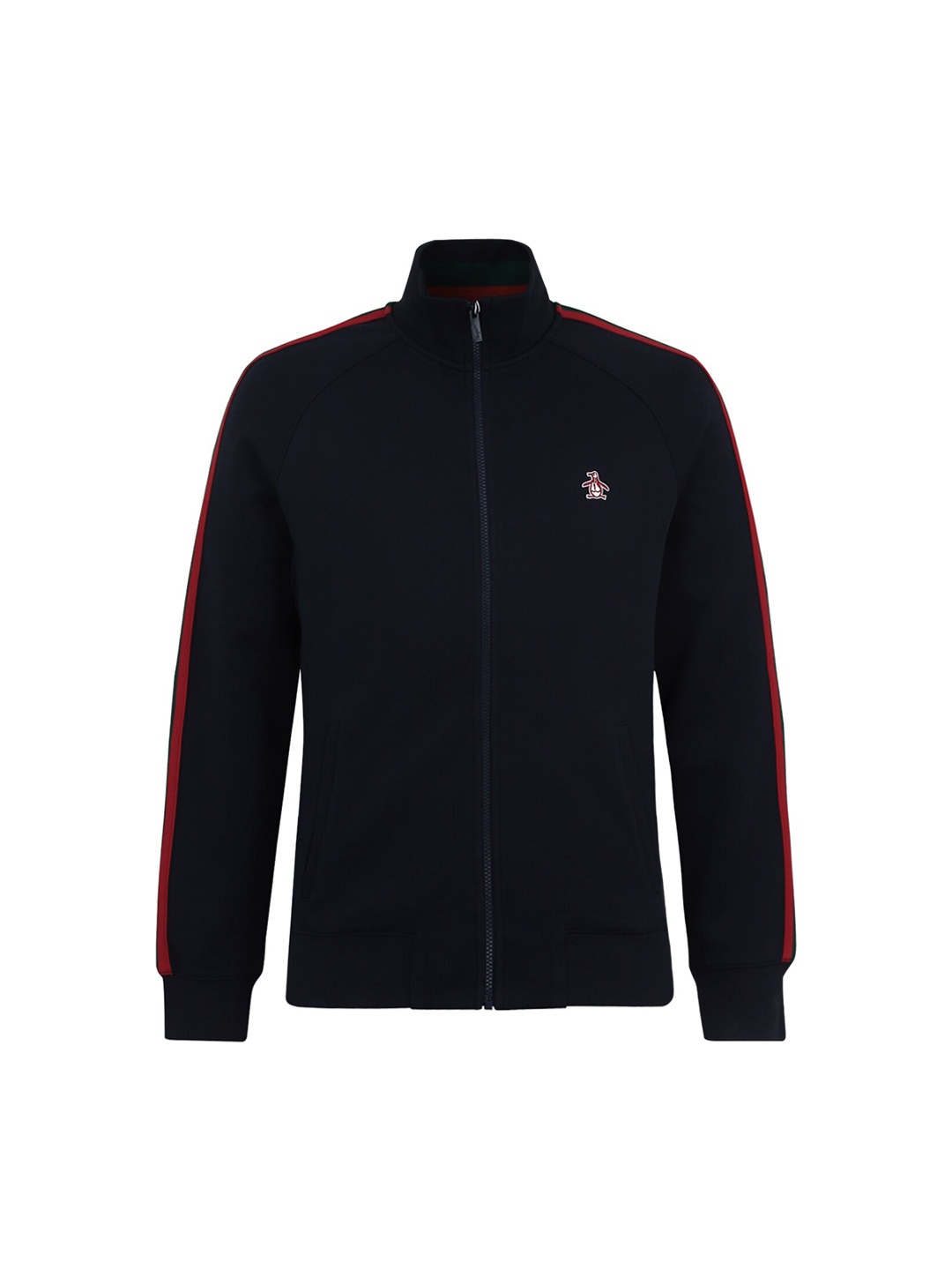 

Original Penguin Men Navy Blue Longline Sporty Jacket with Embroidered