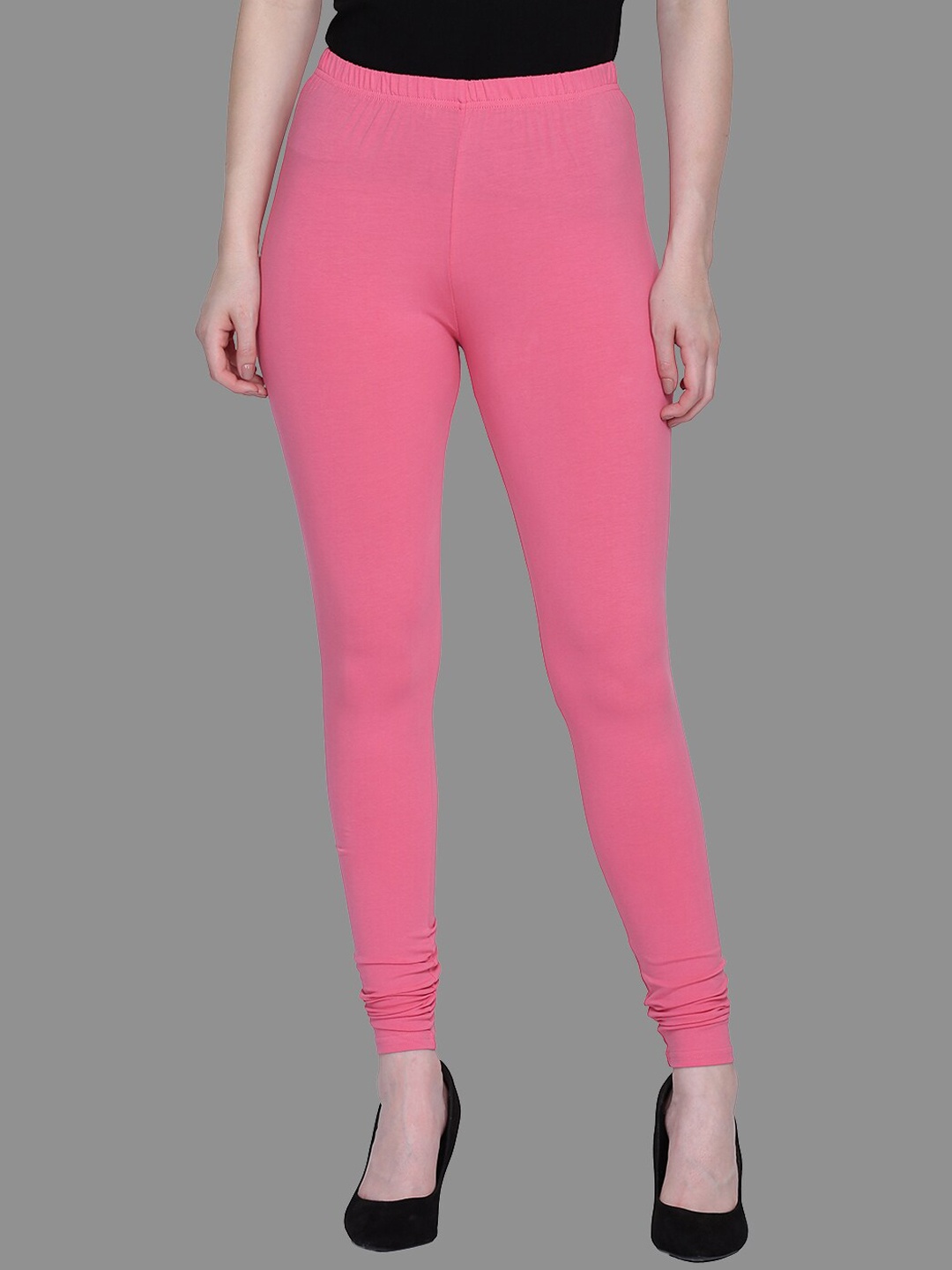 

SPIFFY Women Pink Solid Churidar