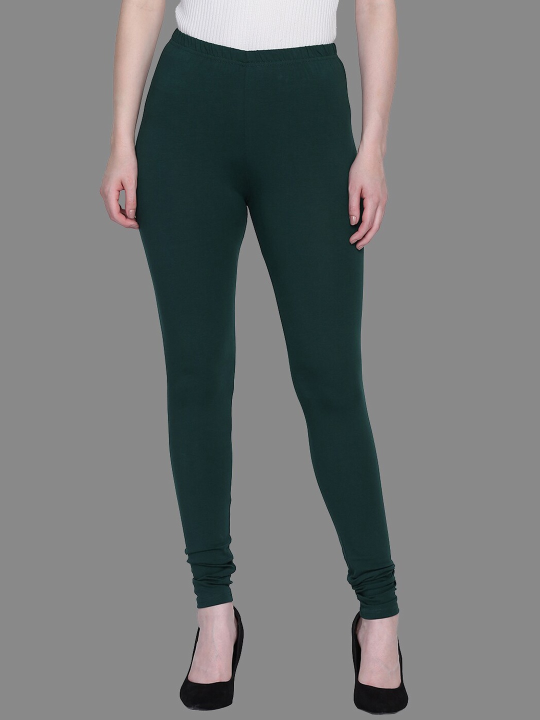 

SPIFFY Women Green Solid Churdiar