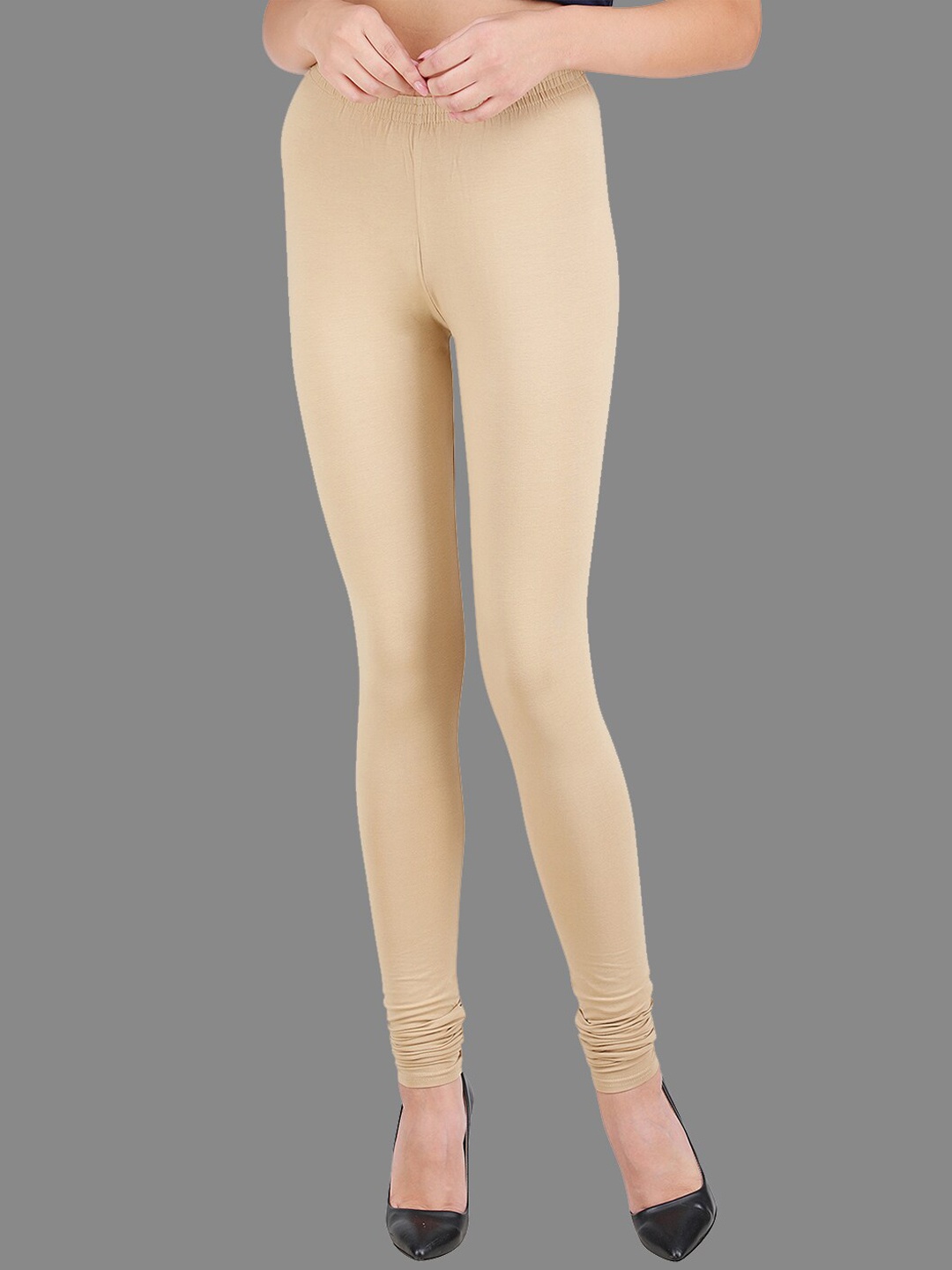 

SPIFFY Women Beige Solid Churidar