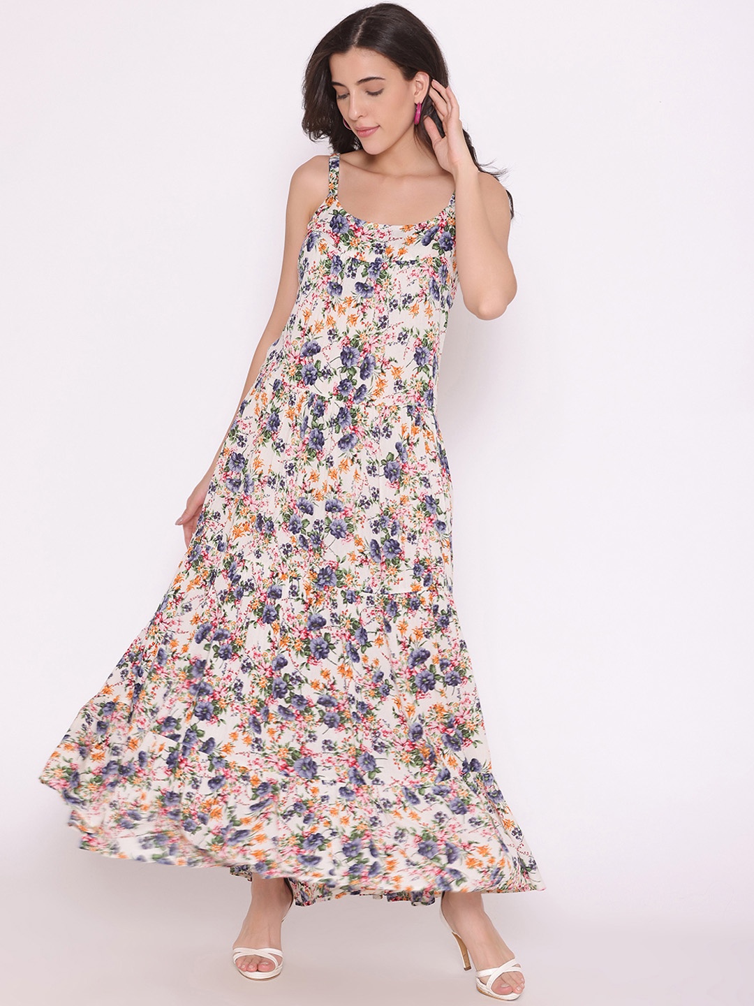 

FLAWLESS White Floral Maxi Dress