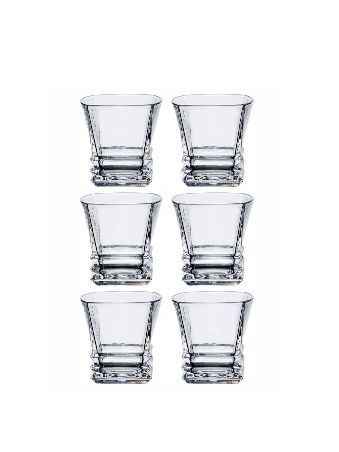 

GOODHOMES Set Of 6 Transparent Glass Tumblers 255 ml