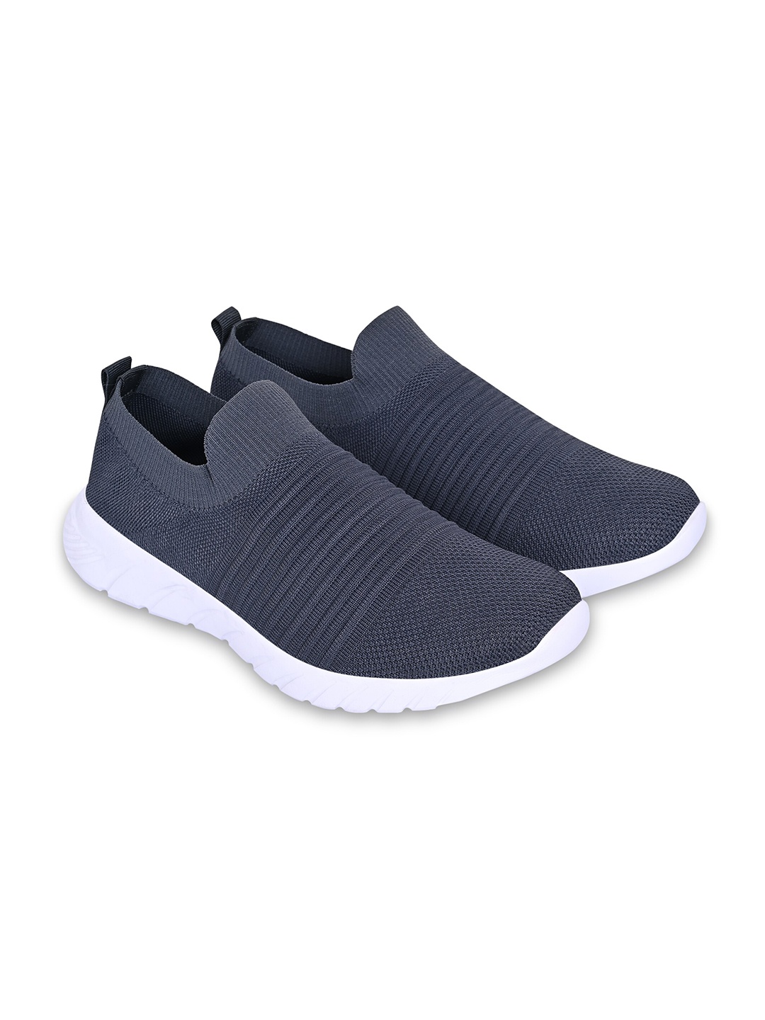 

TPENT Men Grey Textile Running Shoes