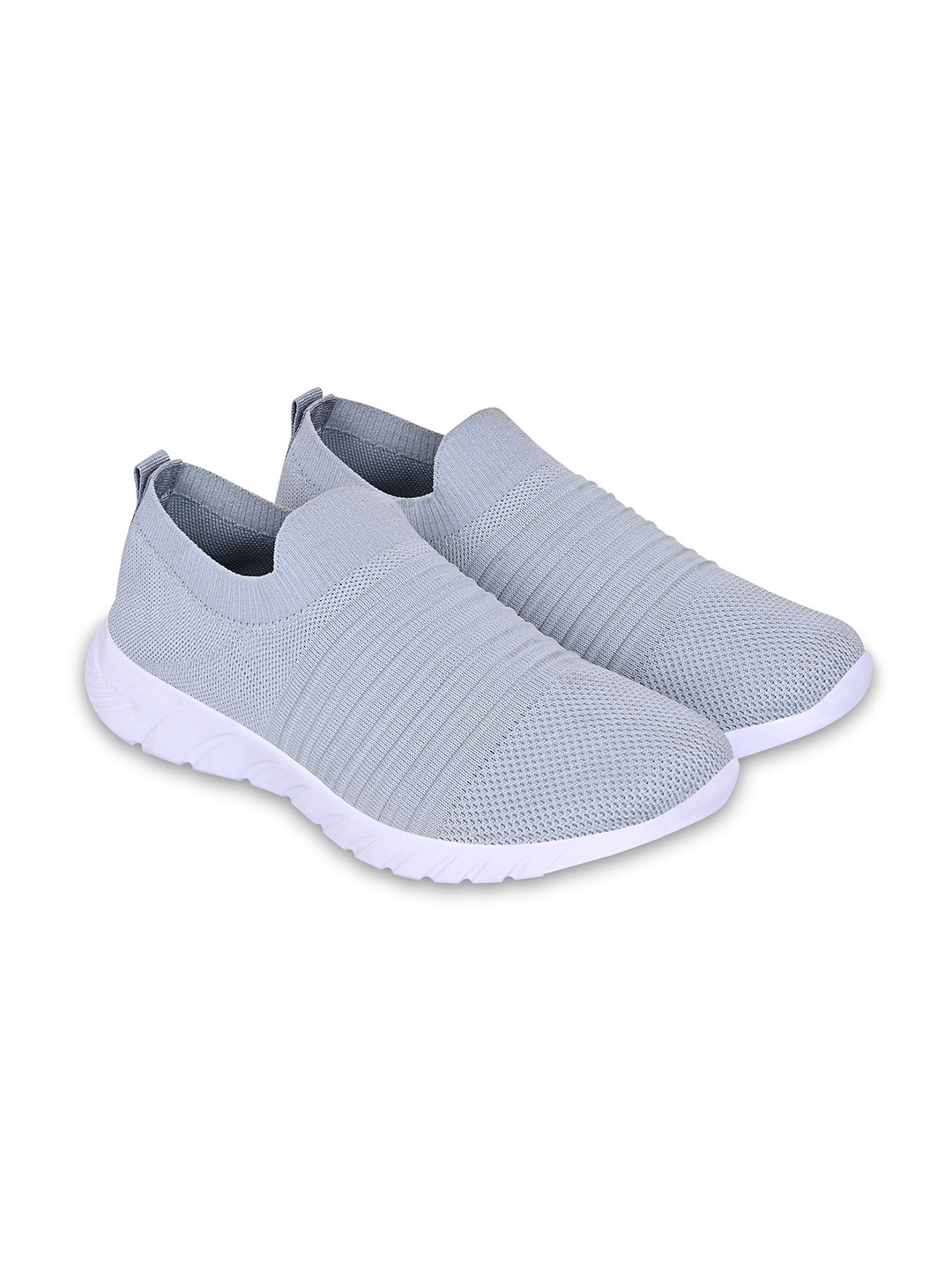 

TPENT Men Grey Textile Running Shoes