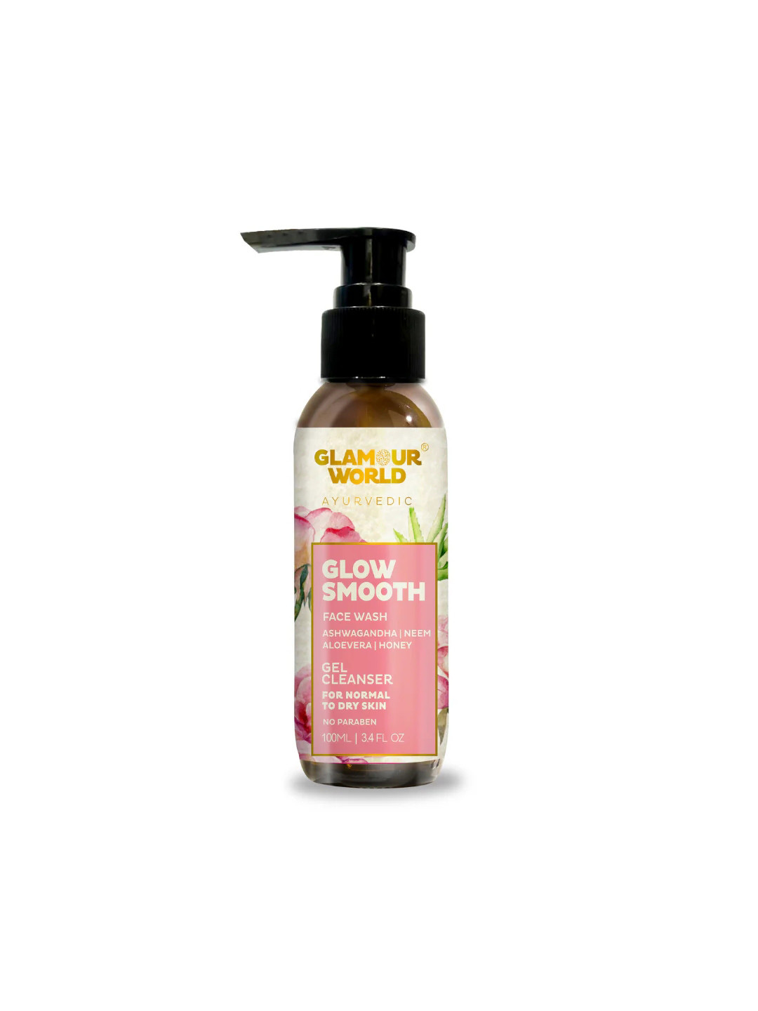 

Glamour World Ayurvedic Glow Smooth Face Wash with Aloe Vera - 100 ml, Beige
