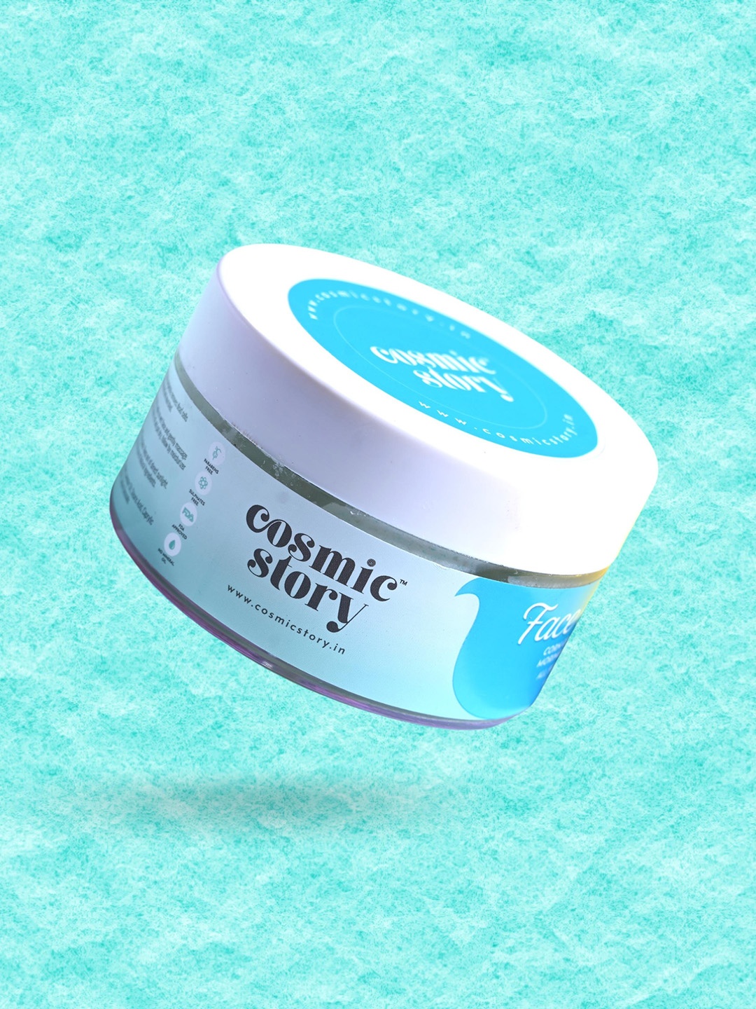 

COSMIC STORY Corn Granules & Moringa Extract Face Scrub-50 gm, Blue