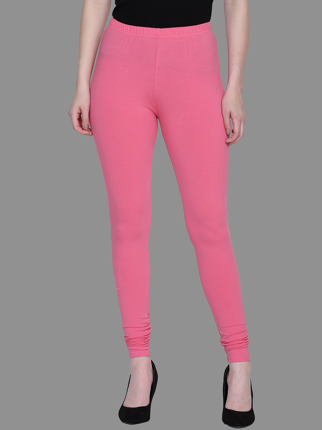 

SPIFFY Women Pink Solid Churidar