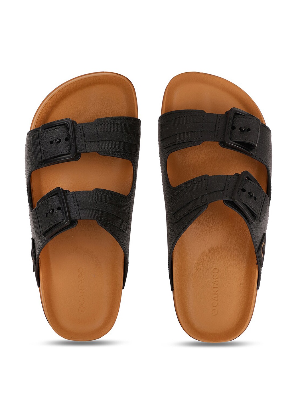 

CARTAGO Men Brown & Black Printed Slip-On