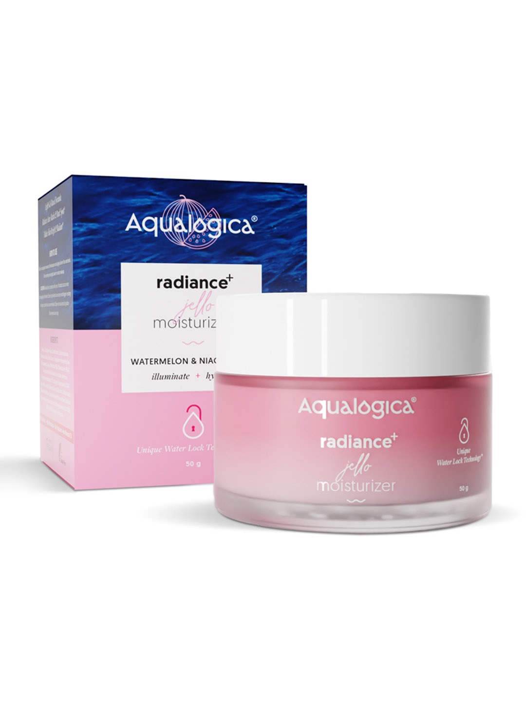 

Aqualogica Aqualogica Radiance+ Jello Face Moisturisers - 50g, Pink