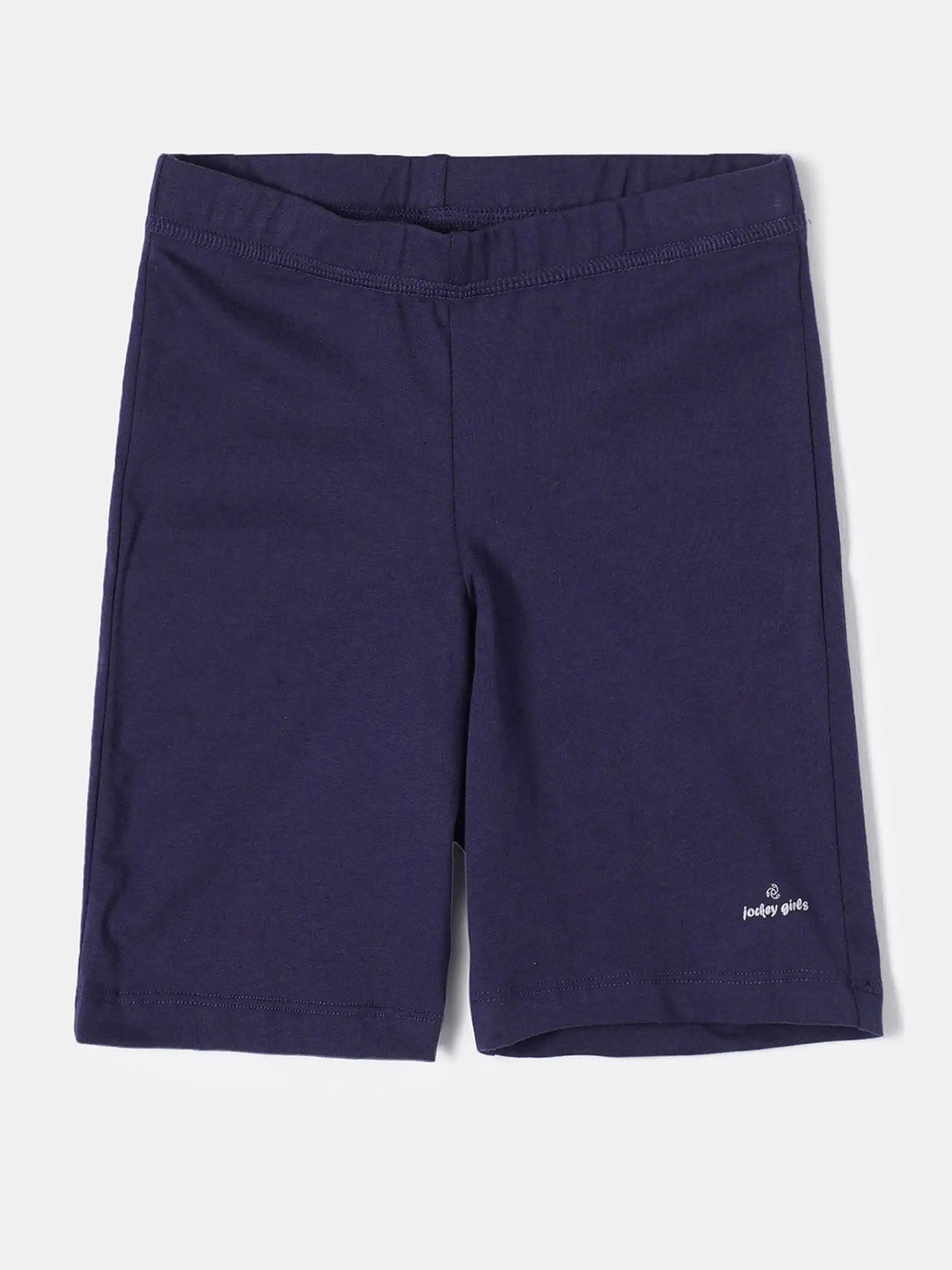 

Jockey Girls Super Combed Cotton Solid Shorties with Ultrasoft Waistband-SG03, Blue