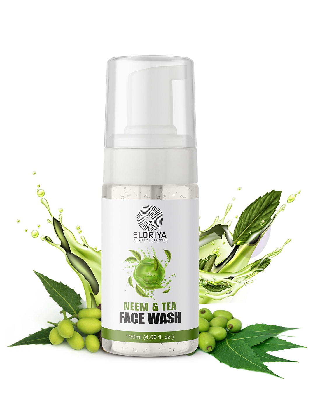 

ELORIYA Neem and Tea Tree Face Wash 120 ml, Transparent
