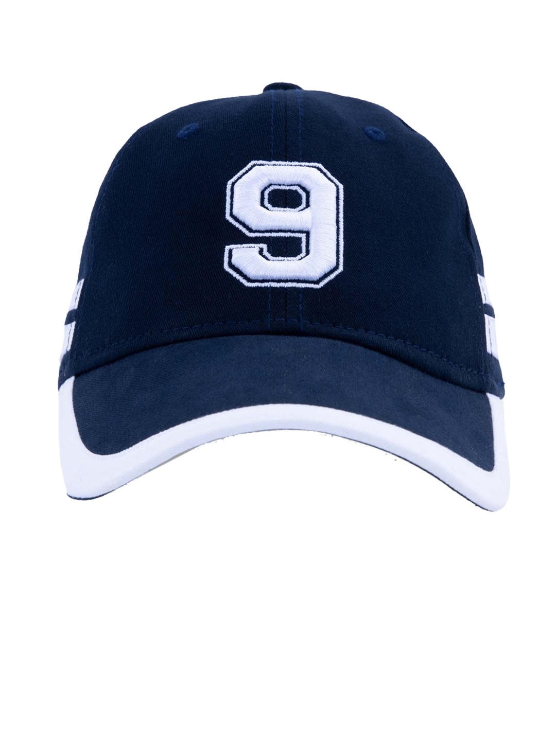 

Status Quo Men Navy Blue Embroidered Cotton Baseball Cap
