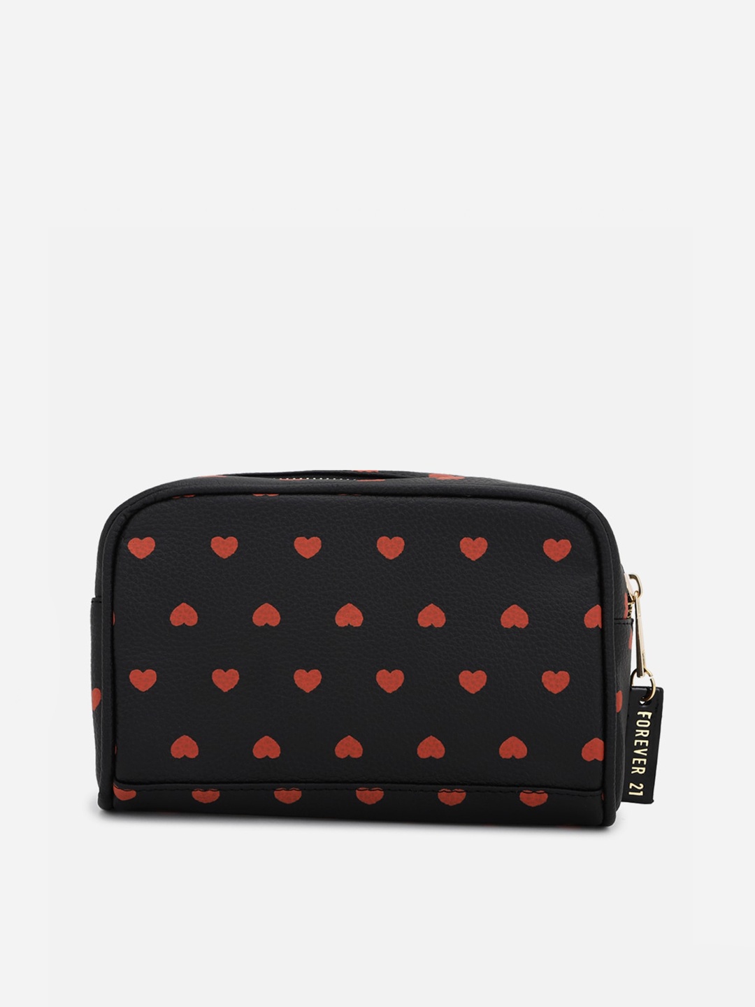 

FOREVER 21 Black Animal PU Swagger Sling Bag with Cut Work