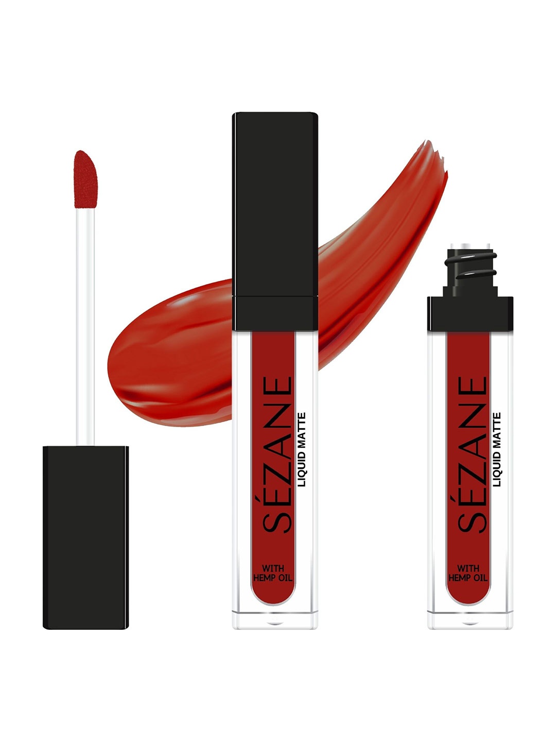 

SEZANE Waterproof Liquid Matte Lipstick with Hemp Oil 5 g - Cleopatra Ruby LLP02, Red