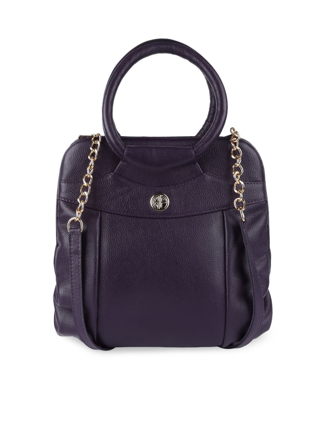 

HAMMONDS FLYCATCHER Violet Leather Structured Handheld Bag