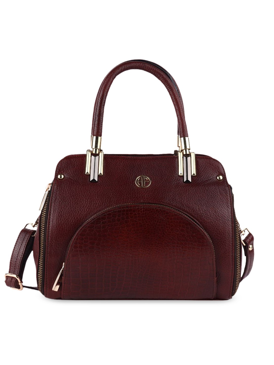

HAMMONDS FLYCATCHER Brown Leather Half Moon Shoulder Bag with Tasselled