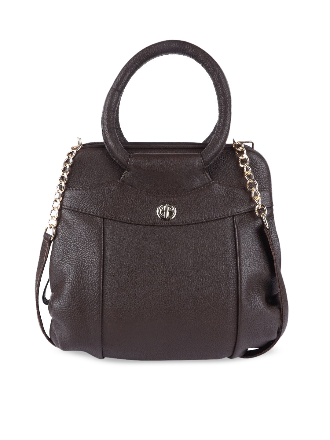 

HAMMONDS FLYCATCHER Brown Leather Structured Shoulder Bag