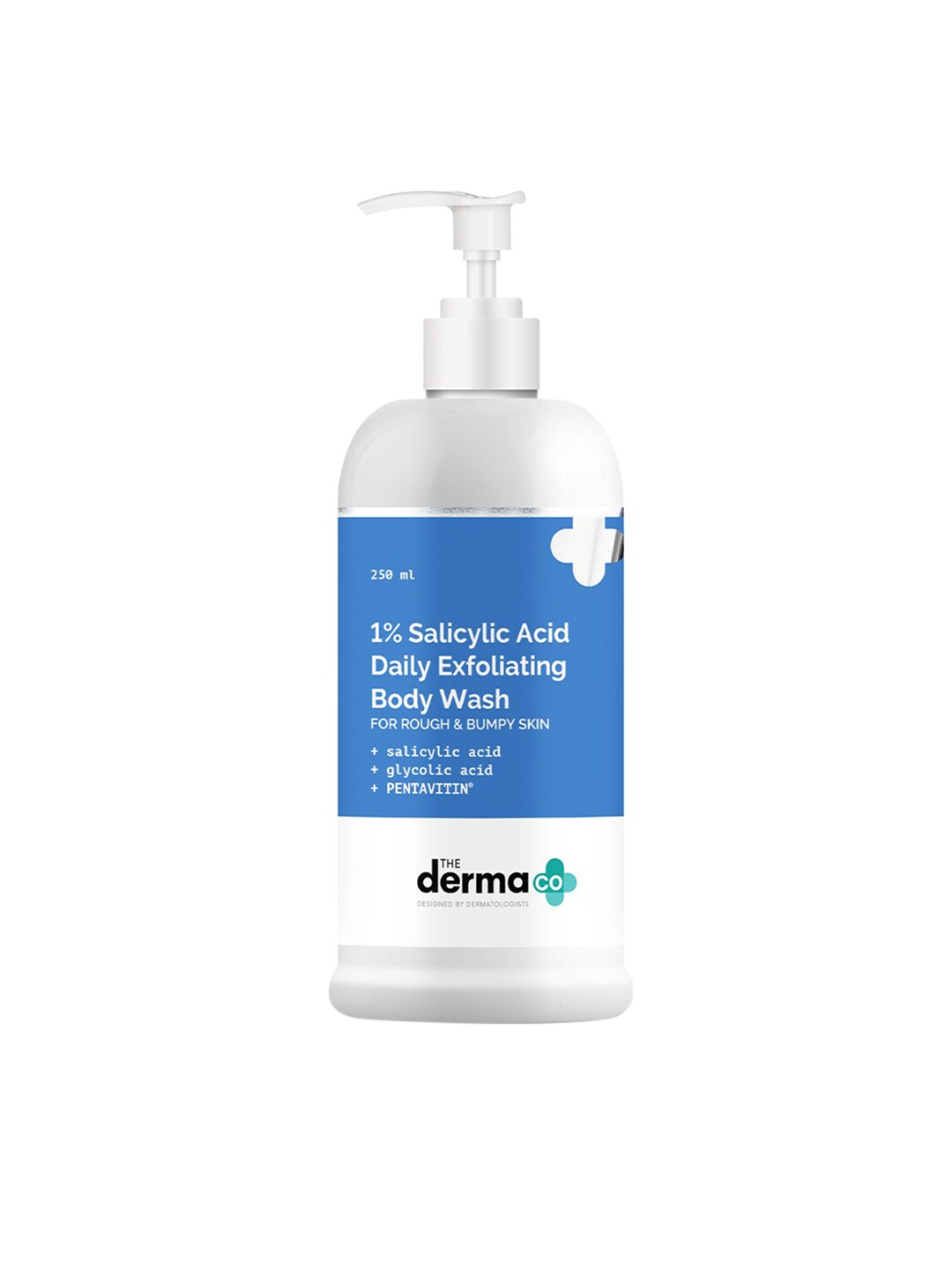 

The Derma co. 1% Salicylic Acid Daily Exfoliating Body Wash for Rough & Bumpy Skin - 250ml, Blue