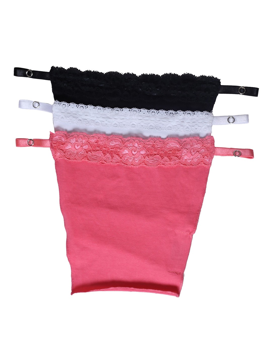 

Finesse Miracle Cami Pack Of 3 Solid Quick & Easy Clip-on Camisoles, Black