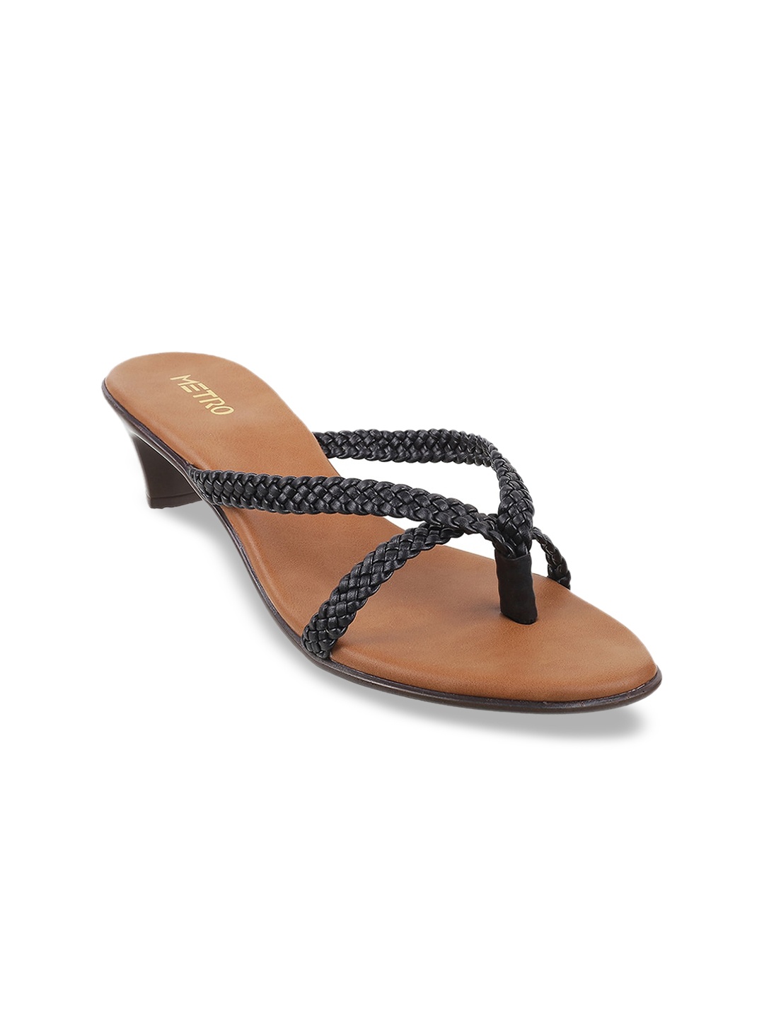 

Metro Black Kitten Sandals