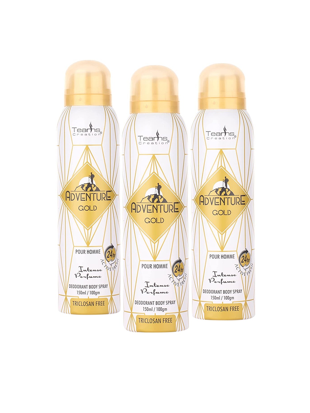 

Teams Creation Men Set of 3 Gold Deodorant