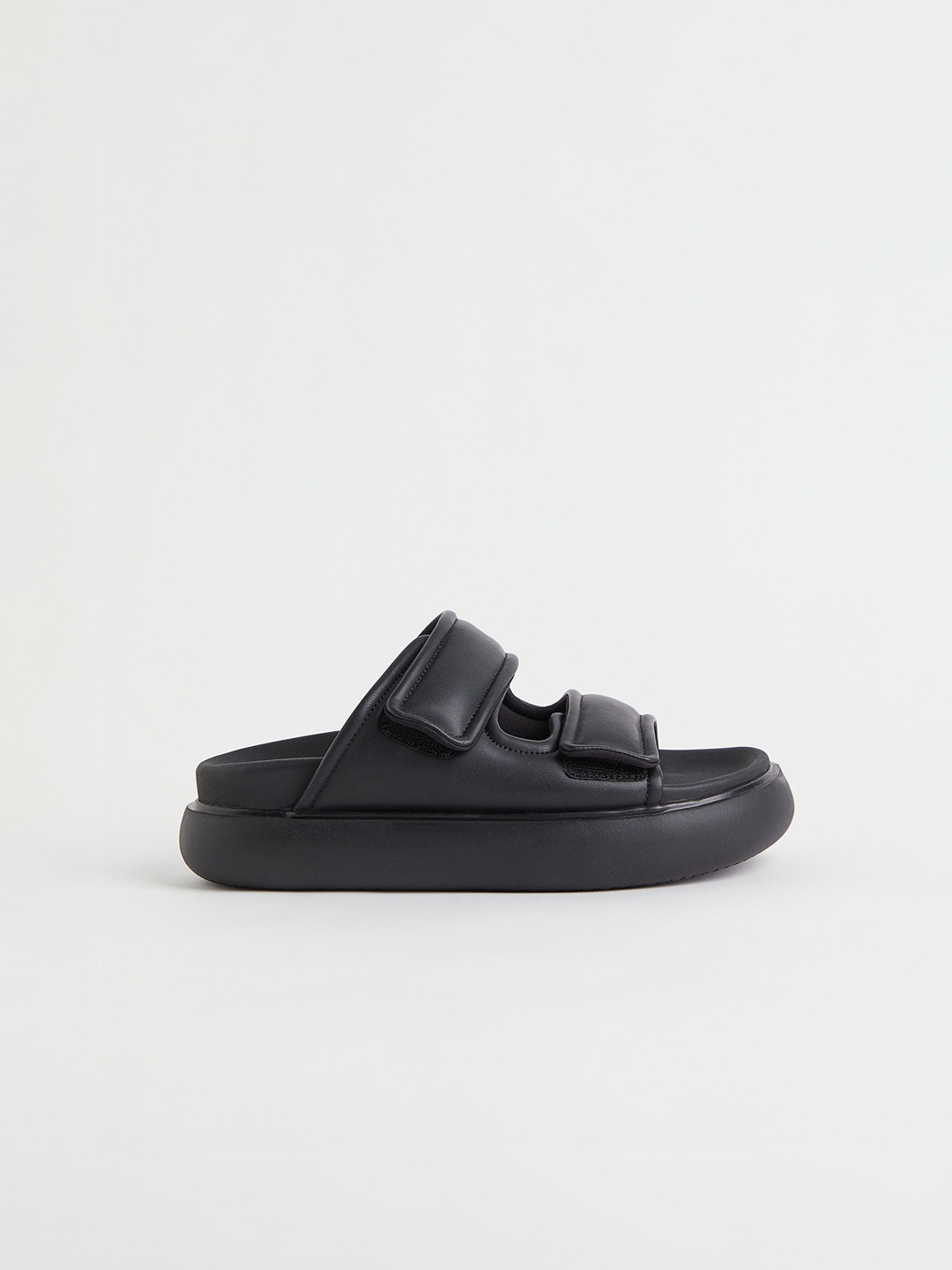 

H&M Women Black Solid Casual Slides
