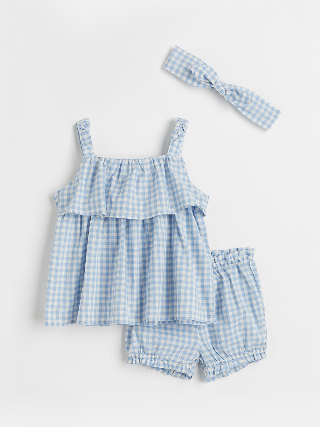 

H&M Girls Blue 3-Piece Cotton Set