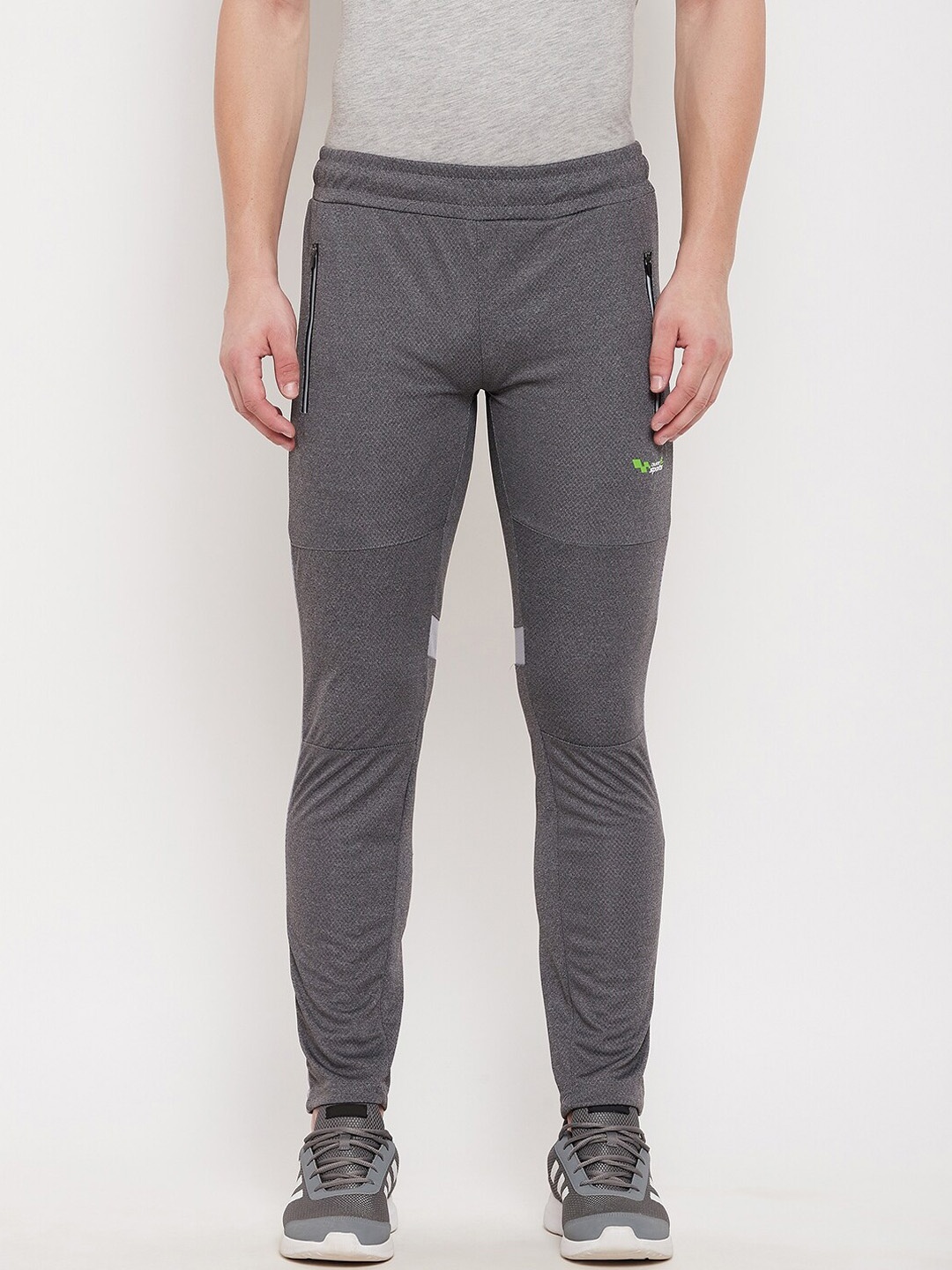 

Duke Men Grey Solid Slim-Fit Track Pants