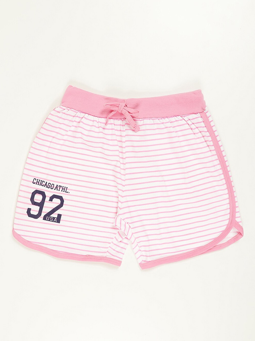 

V2 Value & Variety Girls Pink Striped Shorts