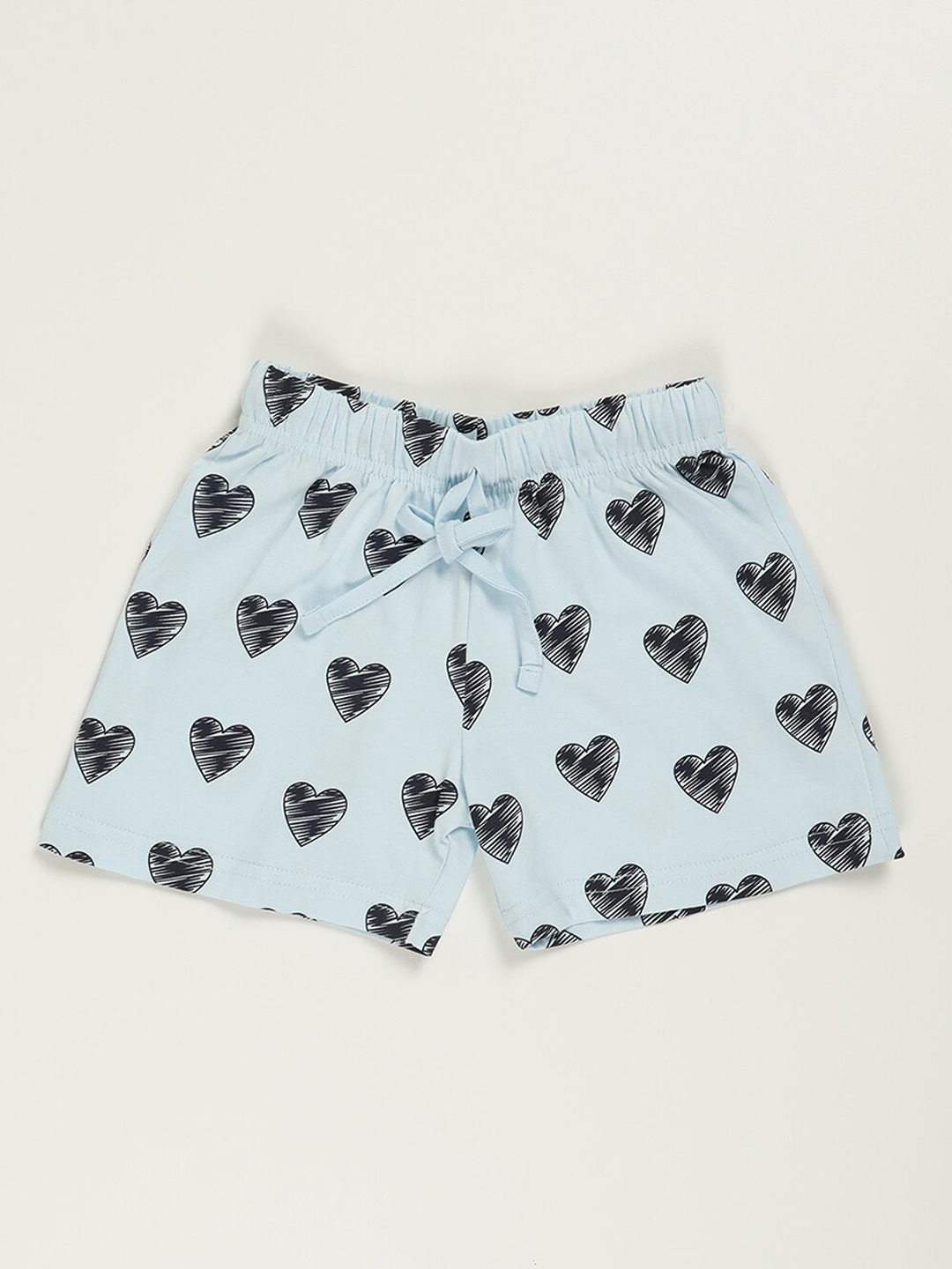 

V2 Value & Variety Girls Blue Striped Printed Sports Shorts