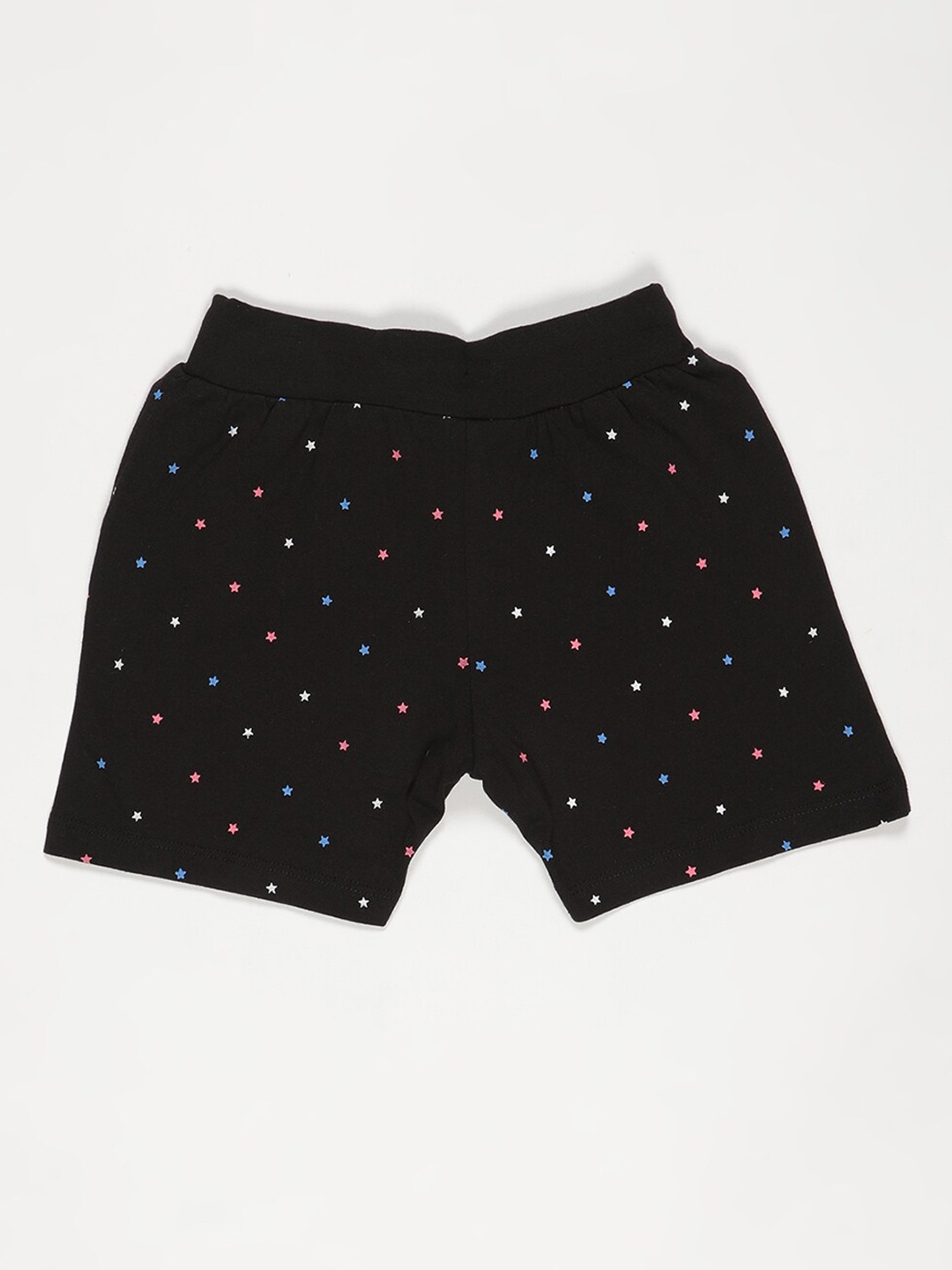 

V2 Value & Variety Girls Black Printed Shorts