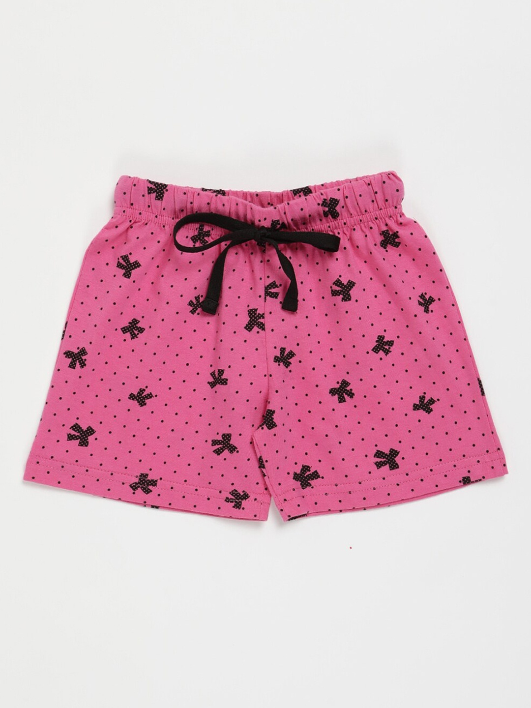 

V2 Value & Variety Girls Pink Printed Shorts