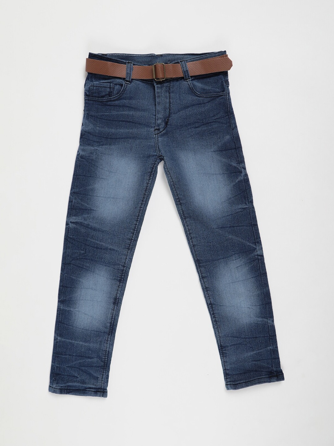 

V2 Value & Variety Boys Blue Low Distress Light Fade Jeans