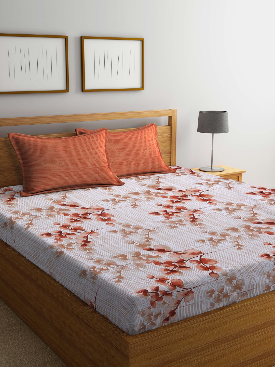 

BOMBAY DYEING Unisex Brown Bedsheets