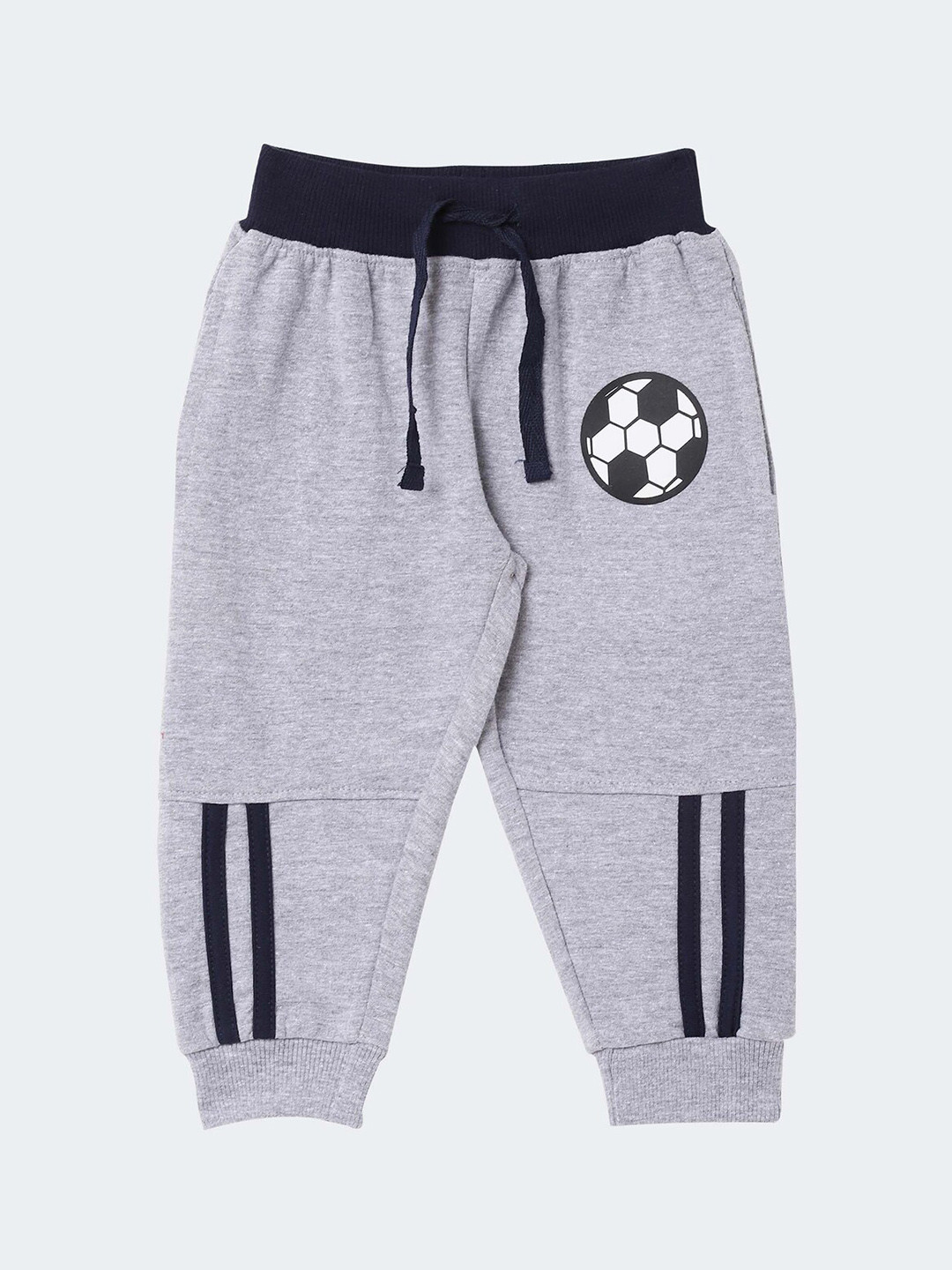 

R&B Infant Boys Grey Solid Cotton Joggers