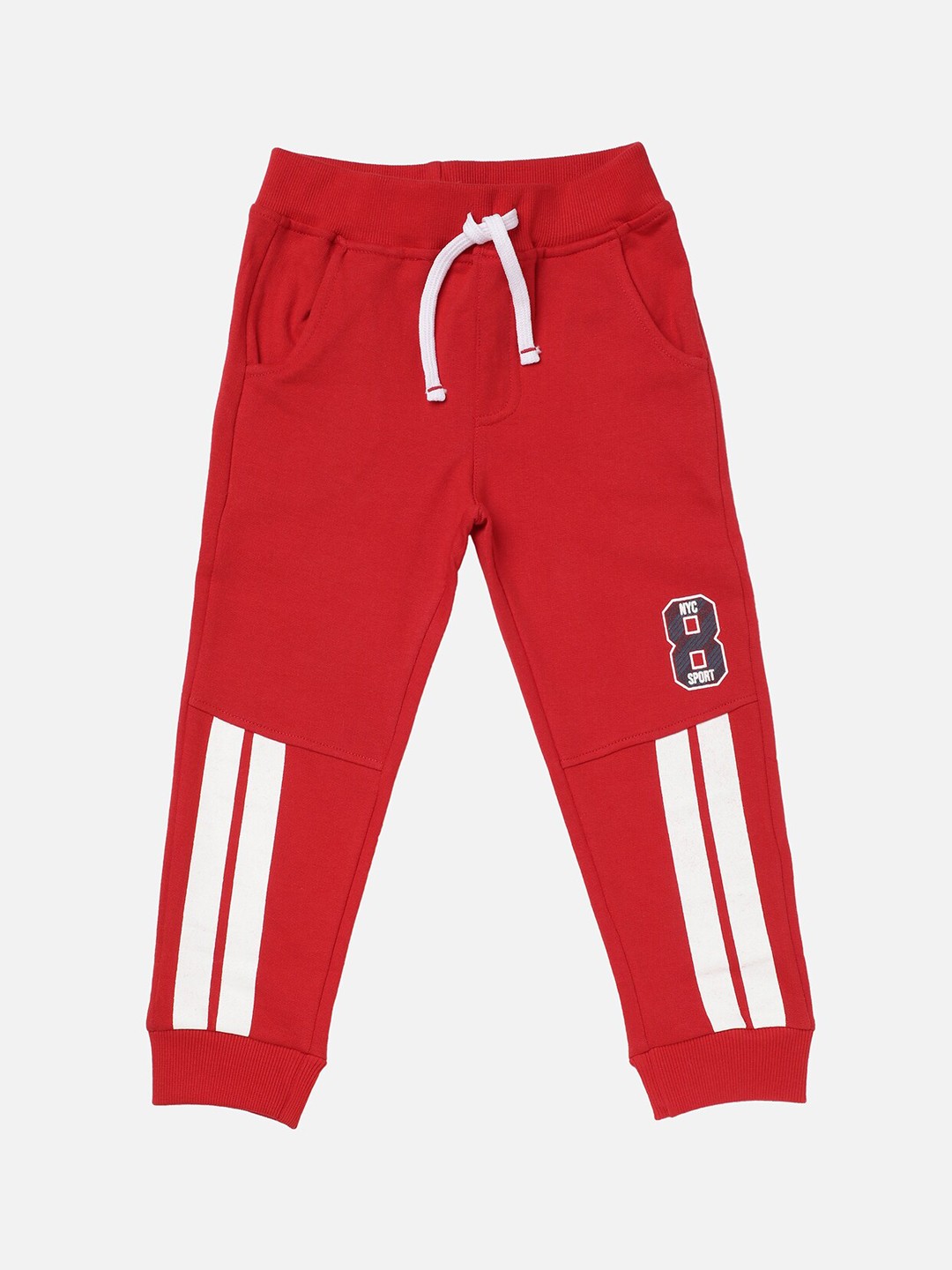 

R&B Boys Red & White Striped Joggers