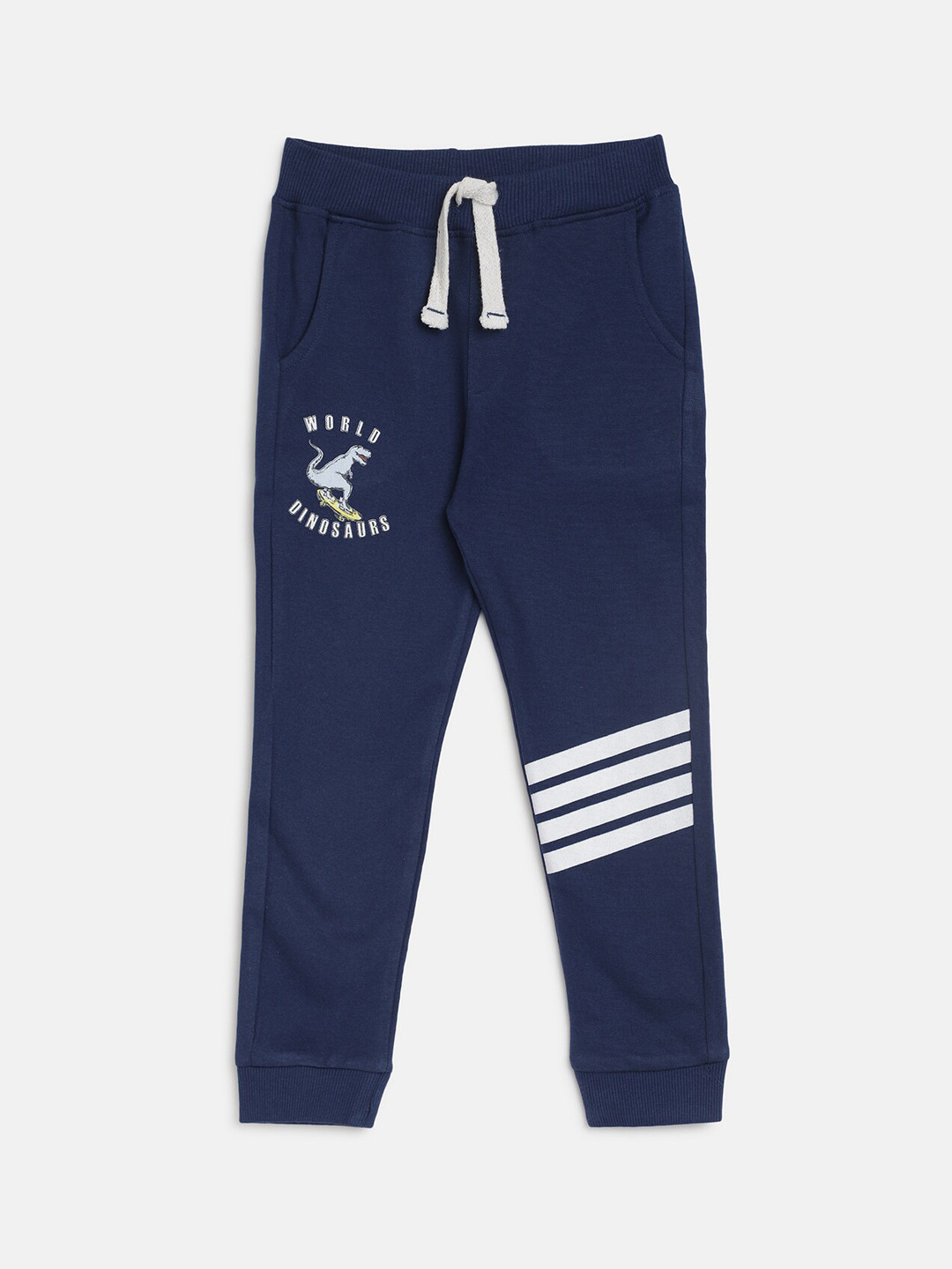 

R&B Infant Boys Blue Solid Cotton Joggers