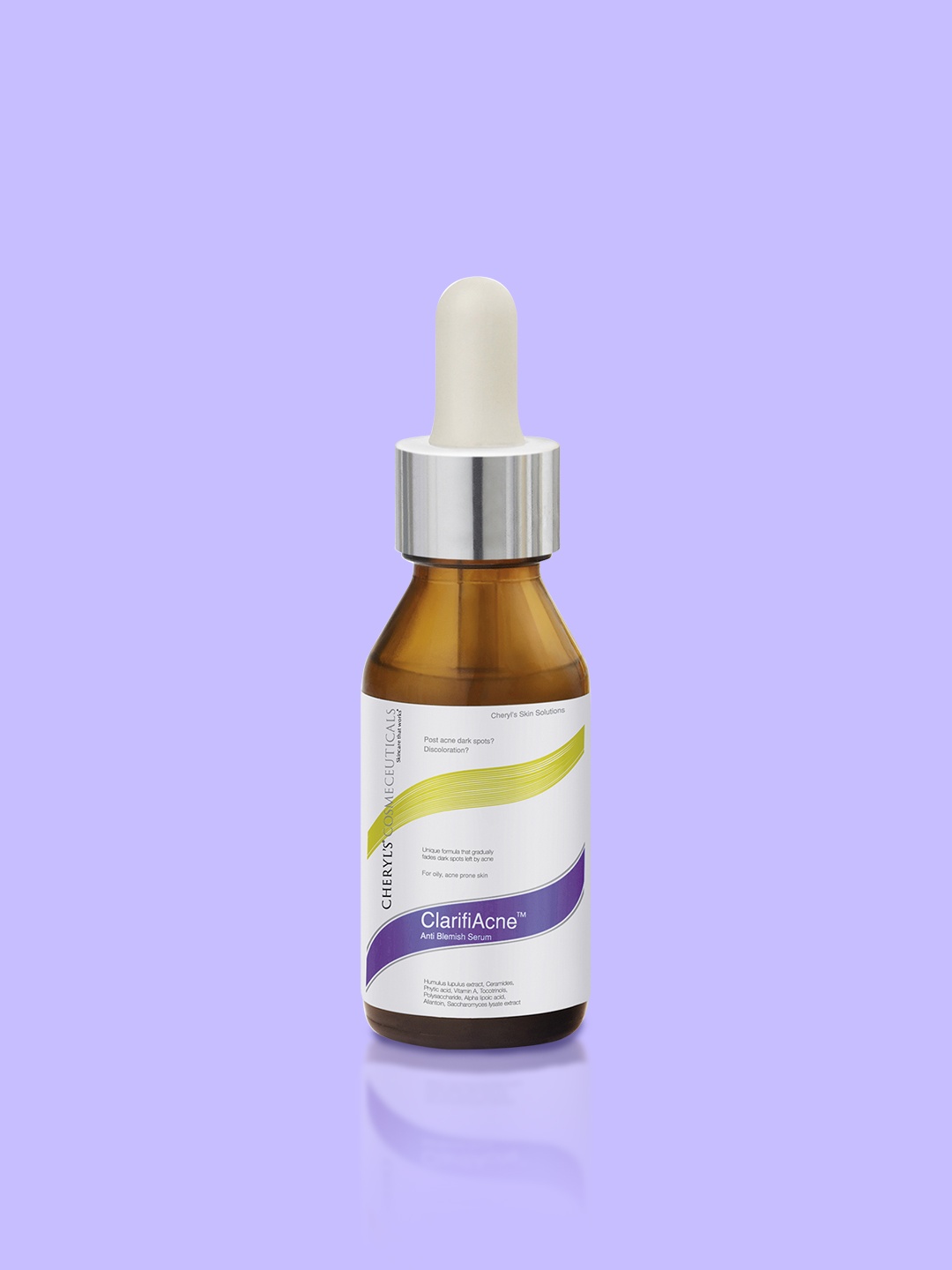 

Cheryls Cosmeceuticals Clarifi Acne Anti Blemish Serum with Niacinamide & Lactic Acid-30ml, White