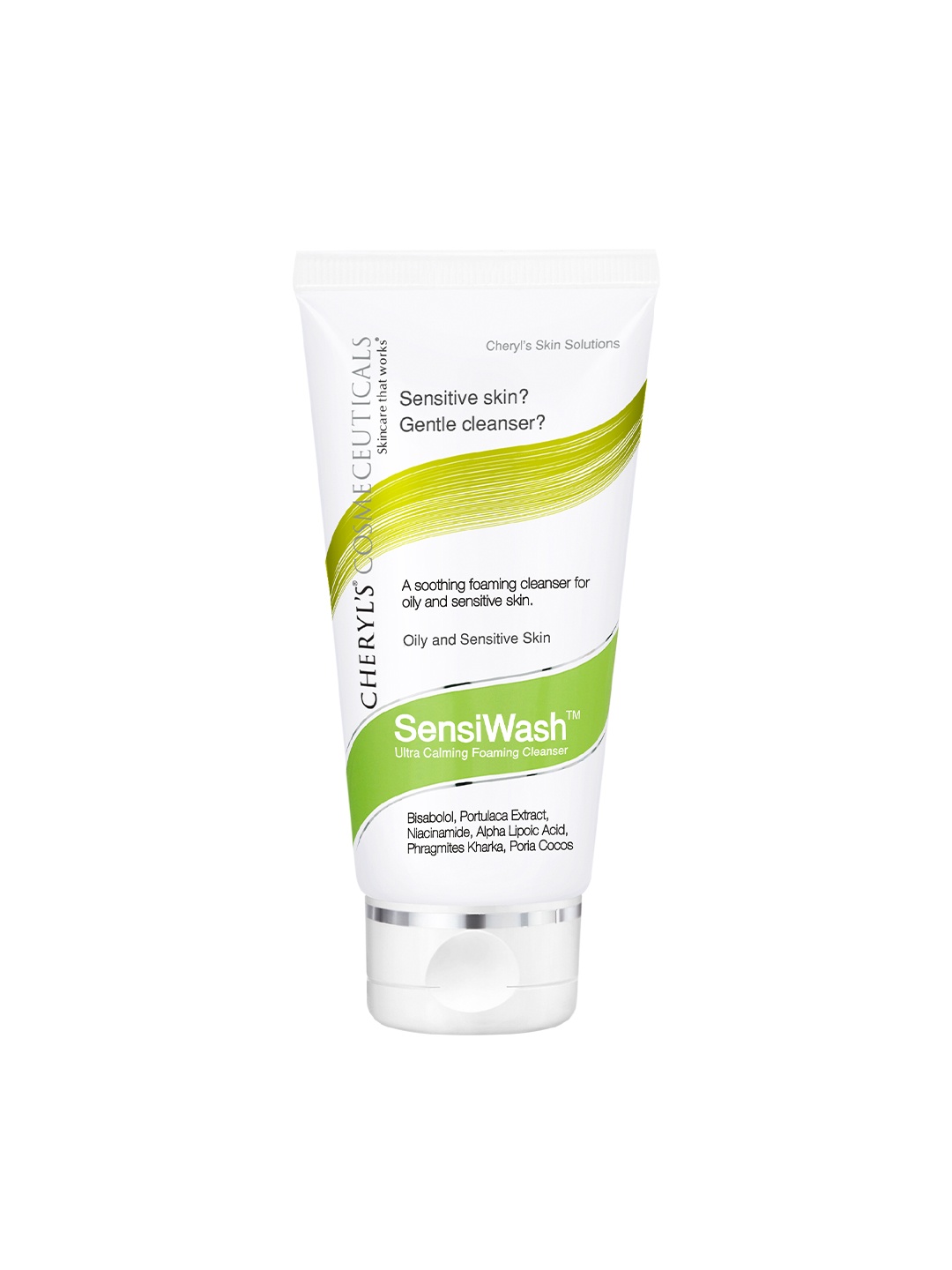 

Cheryls Cosmeceuticals SensiWash Ultra Calming Foaming Cleanser for Sensitive Skin - 50g, Green