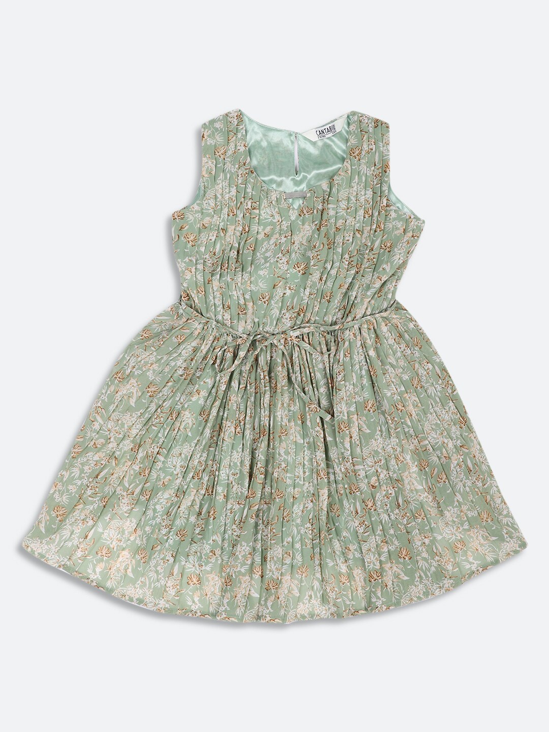 

Cantabil Green Floral Dress