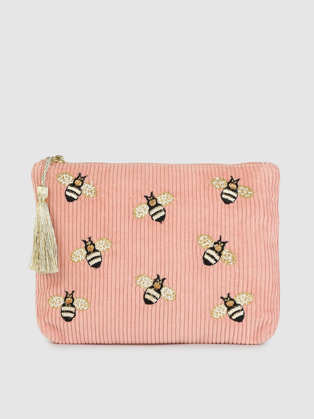 

Accessorize Pink Embroidered Purse