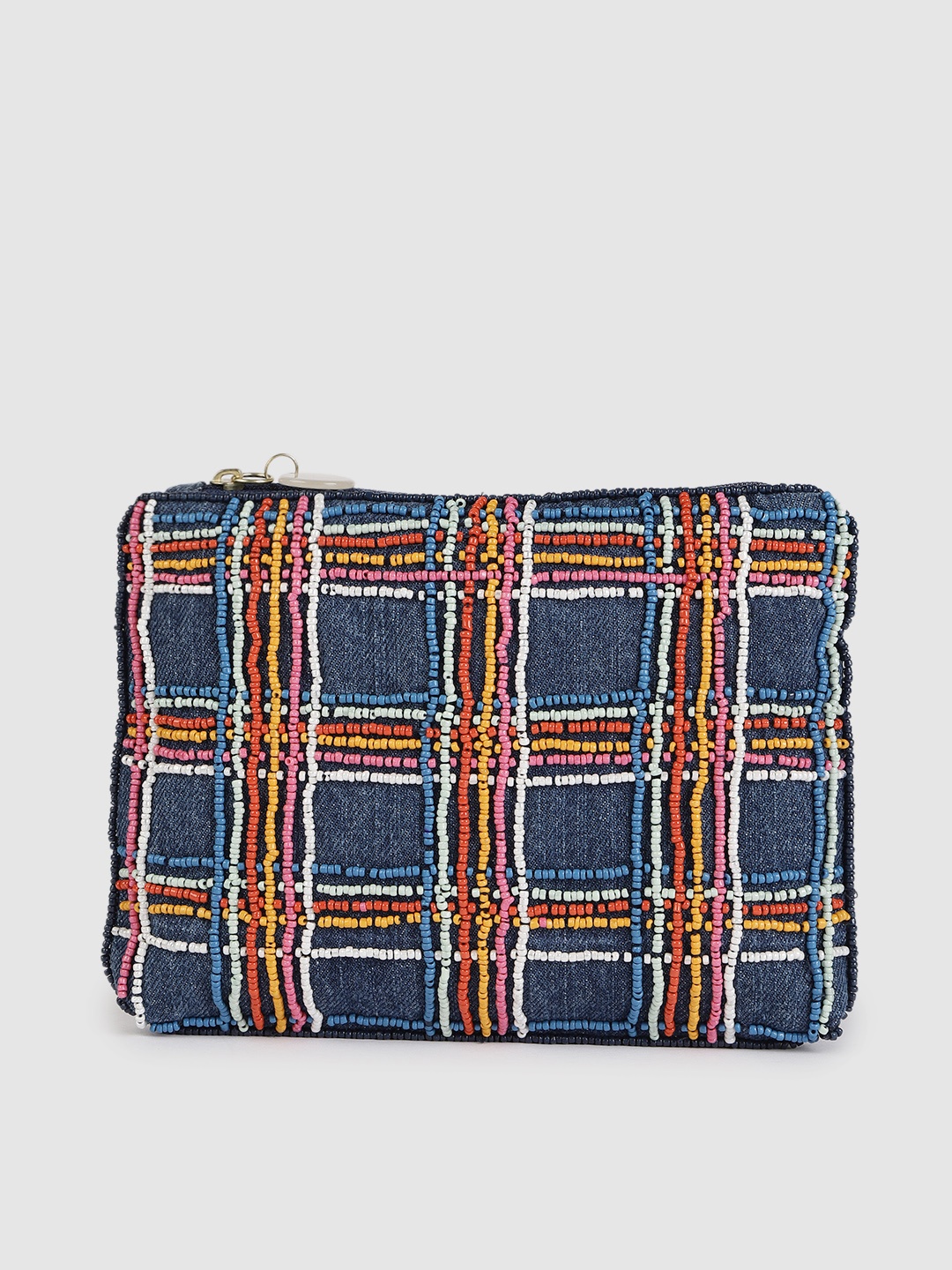 

Accessorize Blue Embellished Purse Clutch