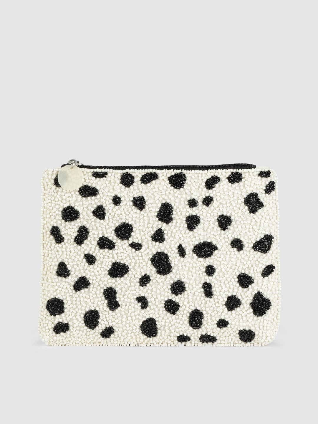 

Accessorize White & Black Embellished Purse