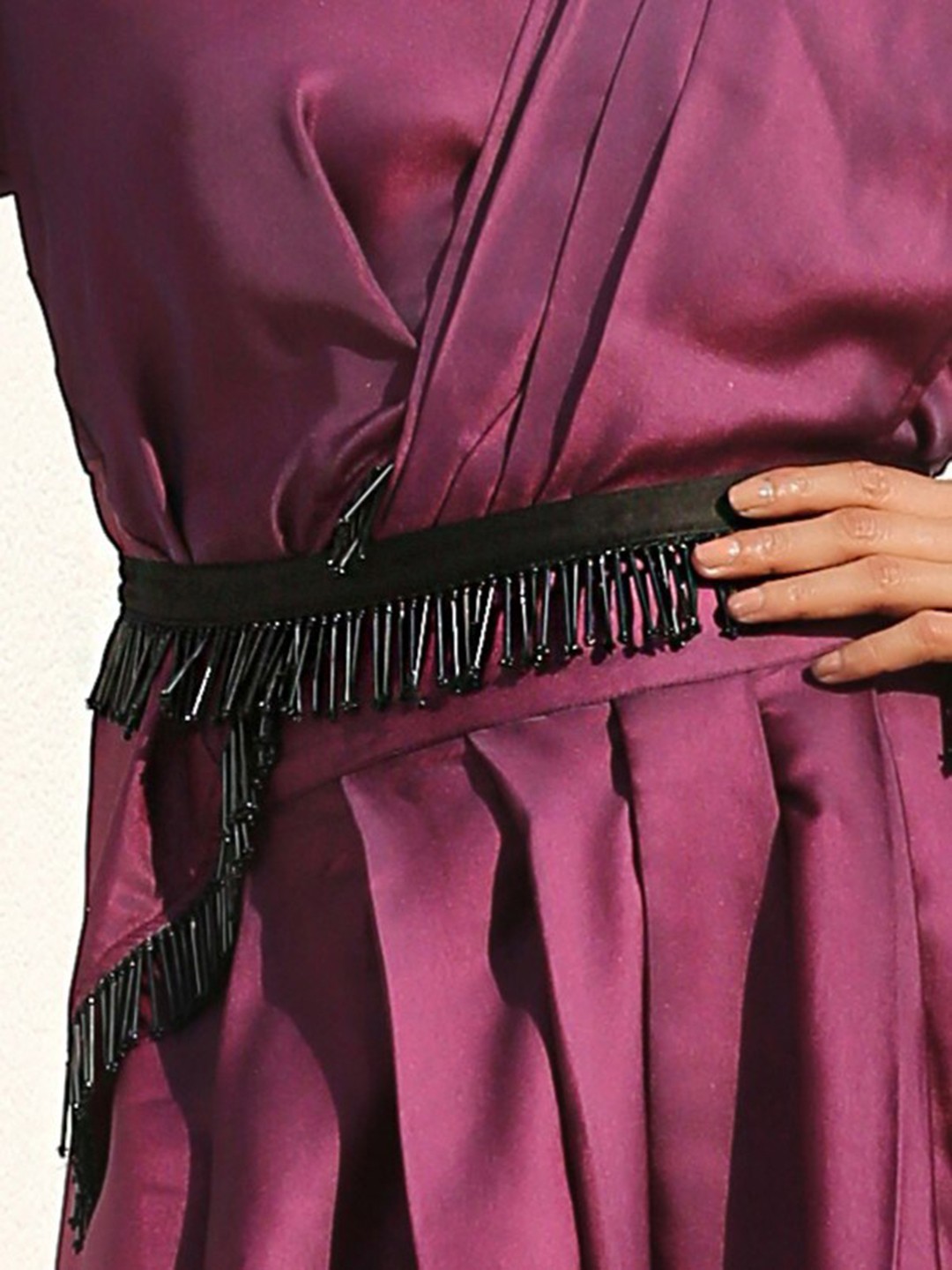 

Swtantra Women Black Embellished Waist Chain