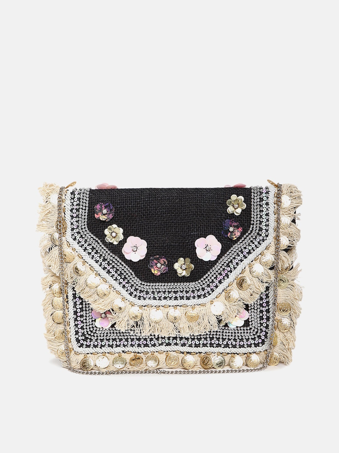 

FABBHUE Women Multi Clutches, Black
