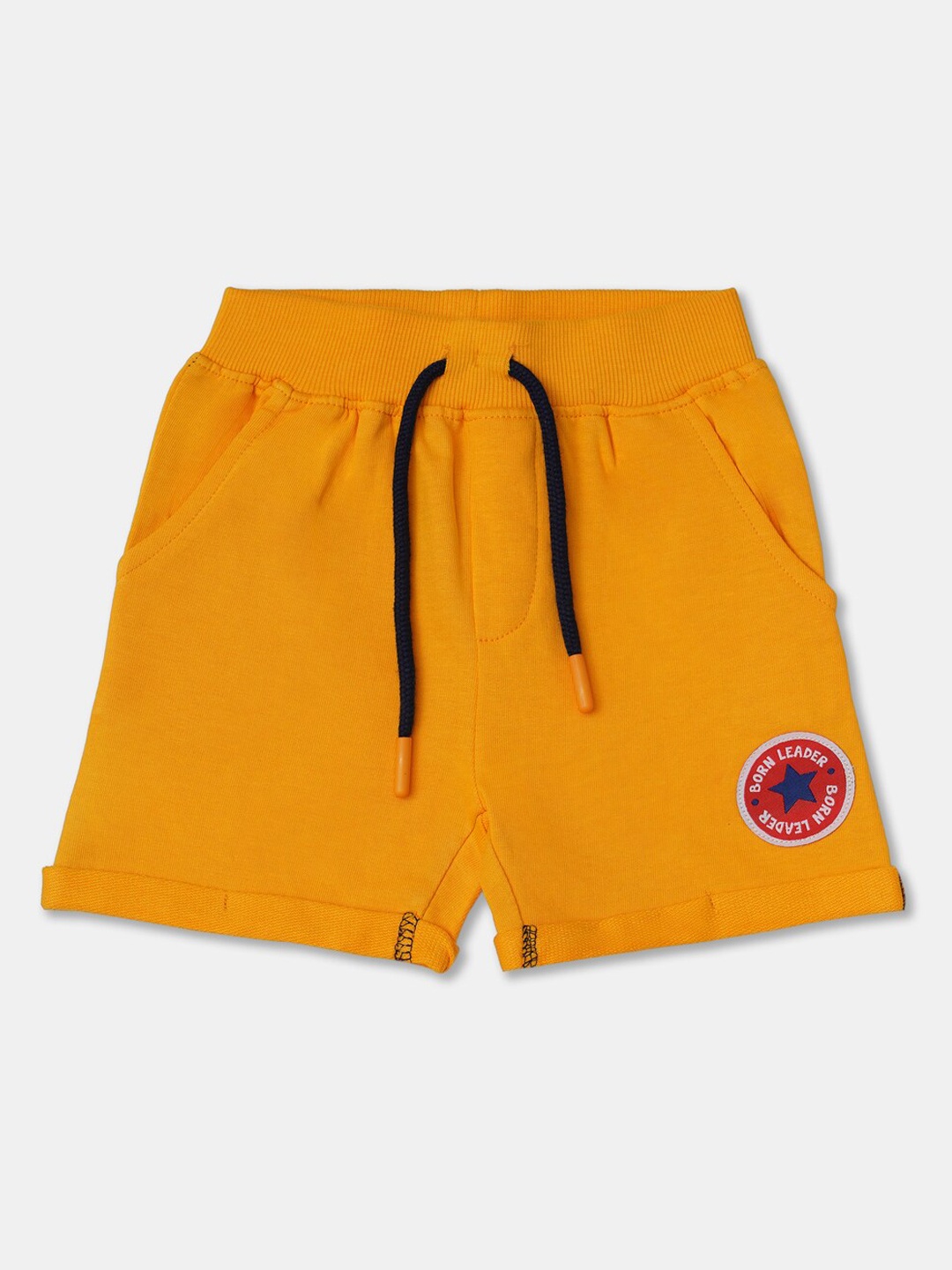 

R&B Boys Yellow Printed Shorts