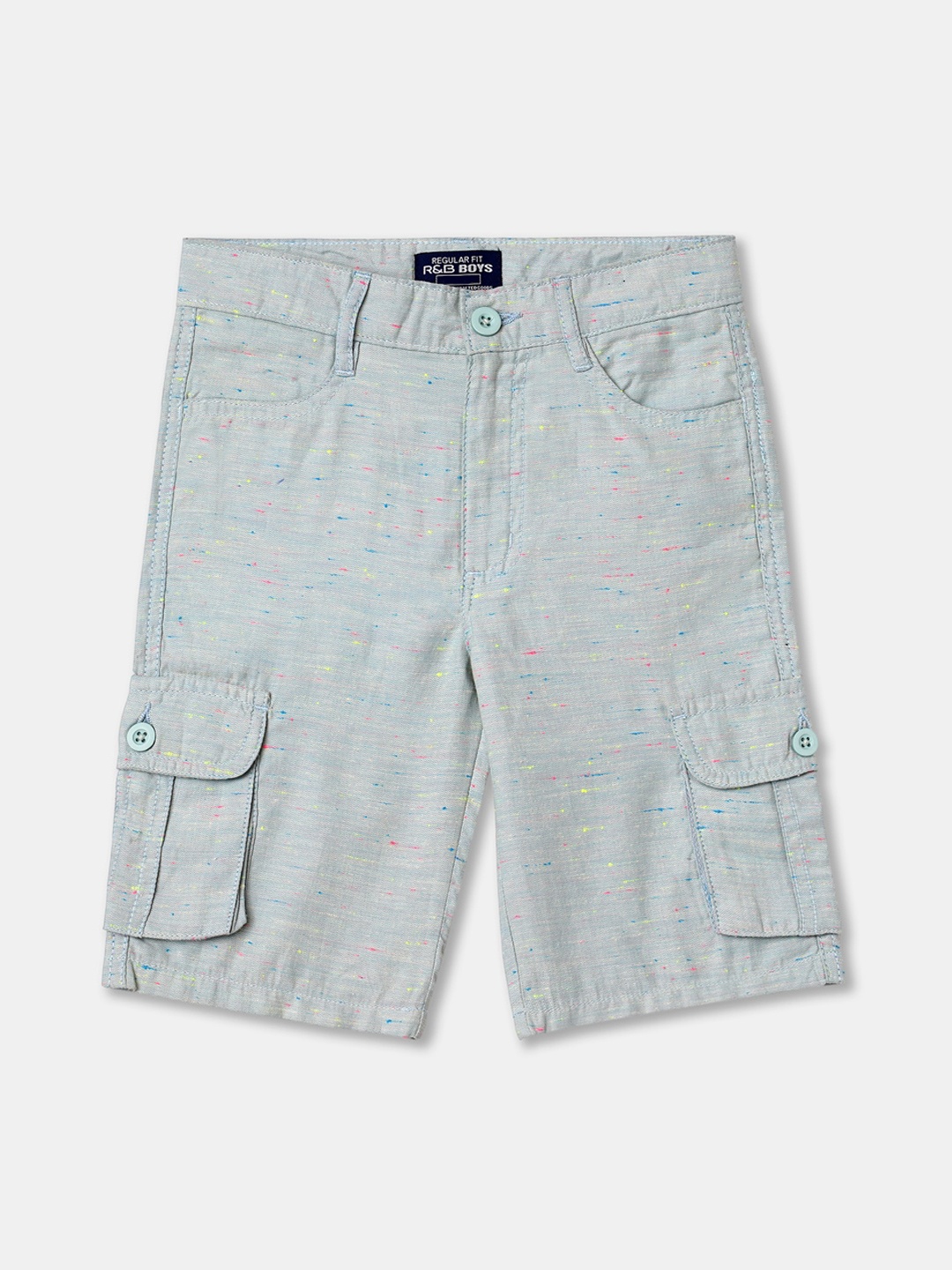 

R&B Boys Multicoloured Floral Printed Shorts, Multi