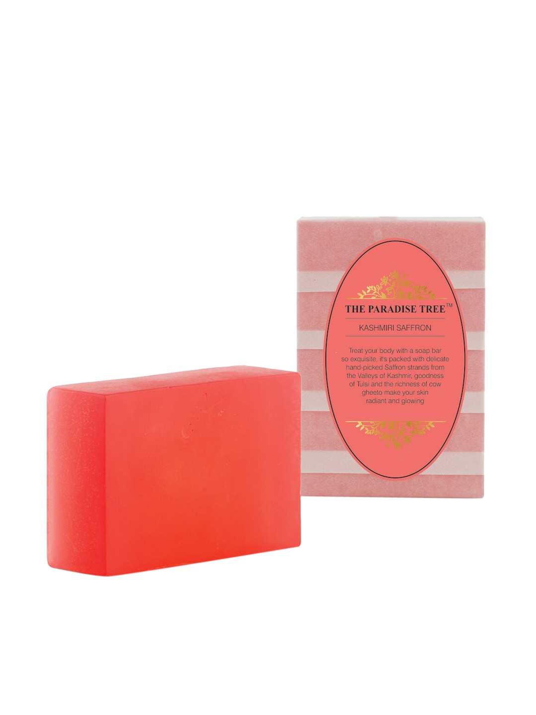 

The Paradise Tree Kashmiri Saffron Luxury soap 100gm, Pink