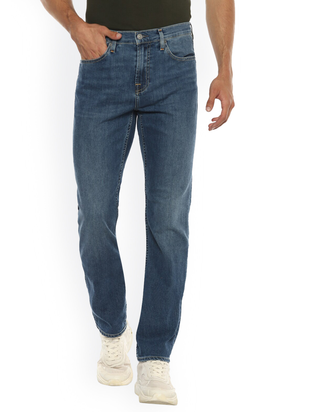

7 For All Mankind Men Blue Slim Fit Jeans