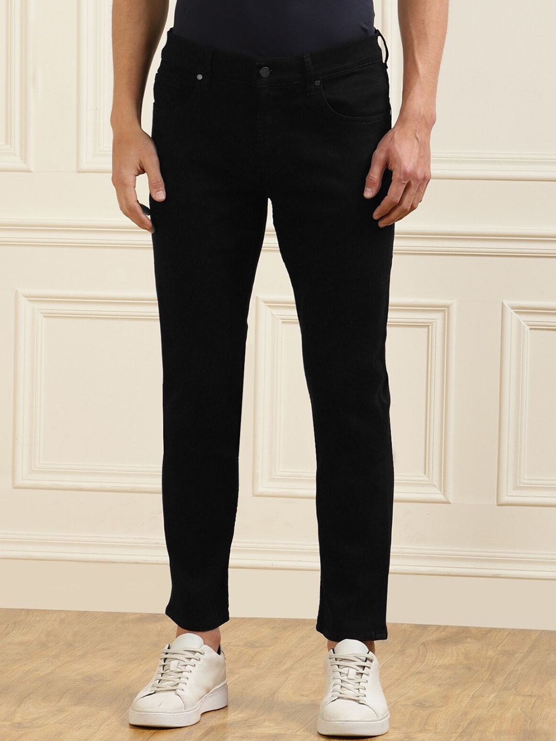 

7 For All Mankind Men Black Straight Fit Jeans